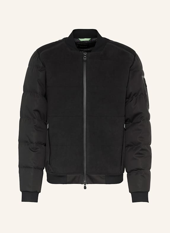 BOSS Daunenjacke OW_HOLE19 im Materialmix SCHWARZ