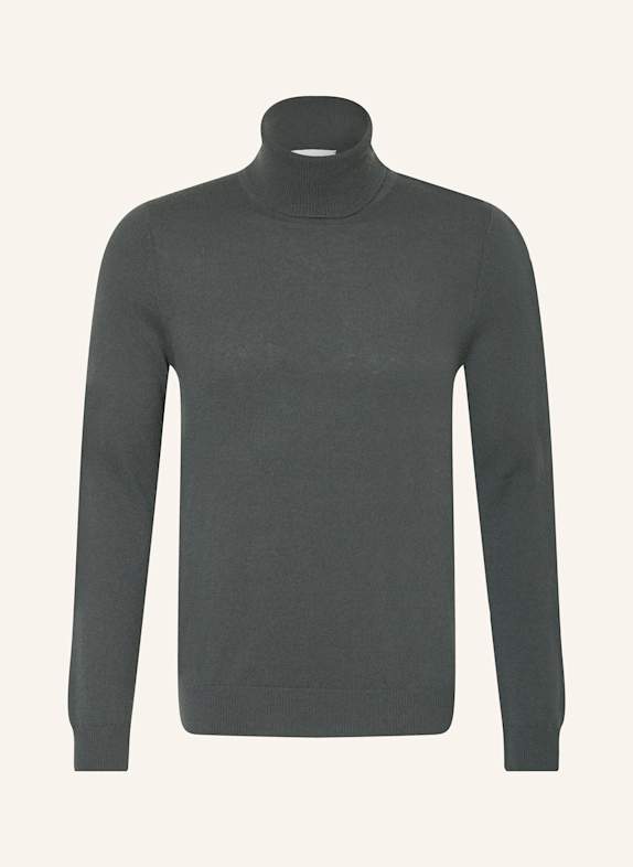 FTC CASHMERE Rollkragenpullover aus Cashmere OLIV