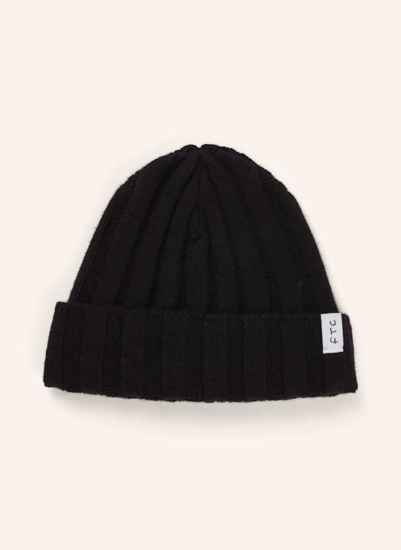 FTC CASHMERE Cashmere-Mütze SCHWARZ