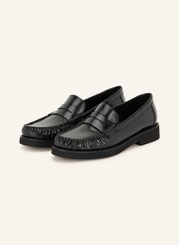 THEA MIKA Penny loafers BLACK