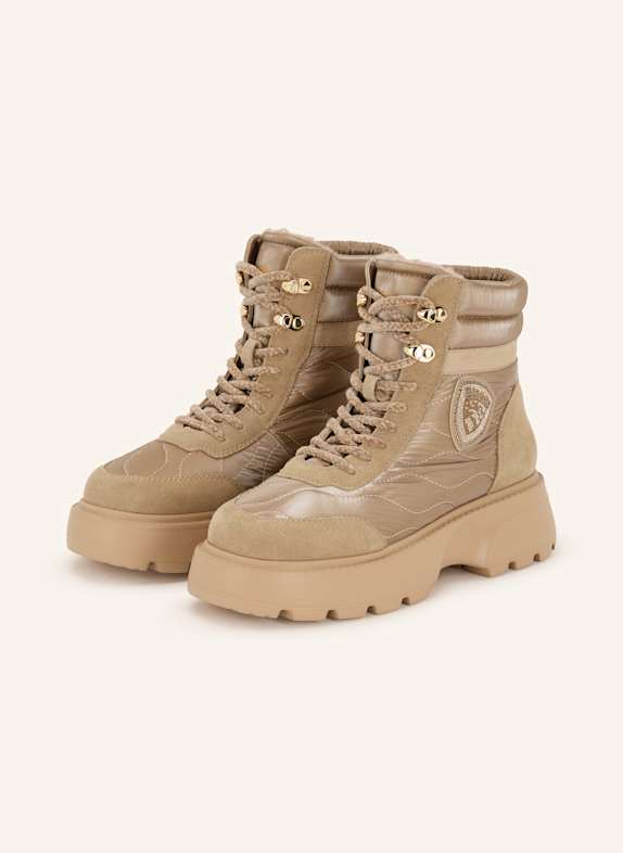 Blauer Schnürstiefel BLANCA03 BEIGE