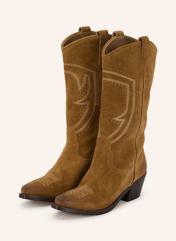 Blauer Cowboy Boots ALICE01 COGNAC
