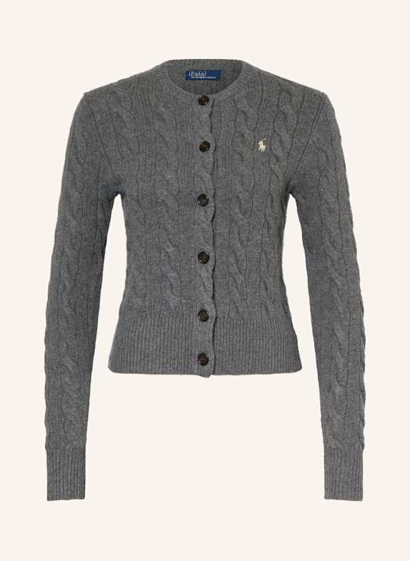 POLO RALPH LAUREN Strickjacke GRAU
