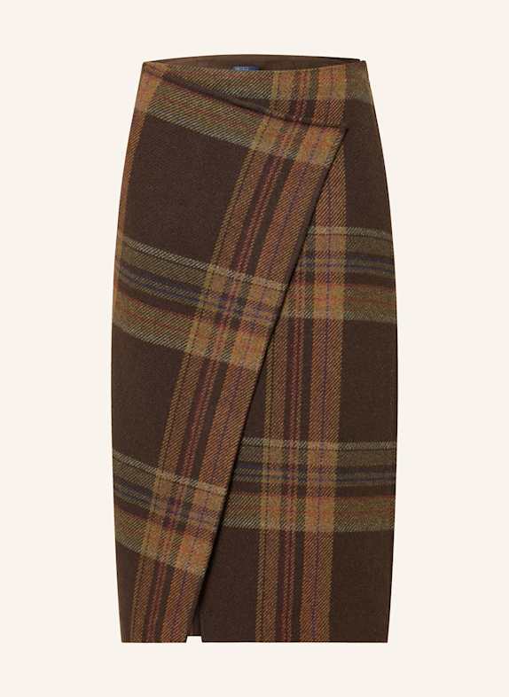 POLO RALPH LAUREN Skirt DARK BROWN/ BROWN