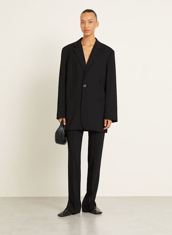 GAUCHERE Long blazer BLACK