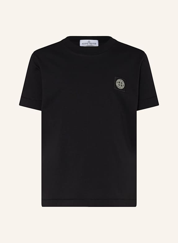 STONE ISLAND JUNIOR Tričko ČERNÁ