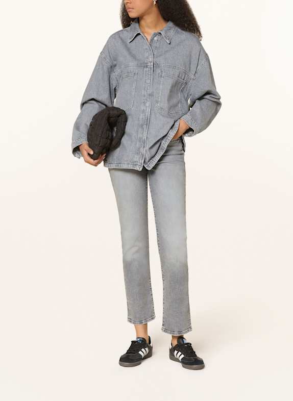 mavi Straight jeans KENDRA 90069 grey brushed glam