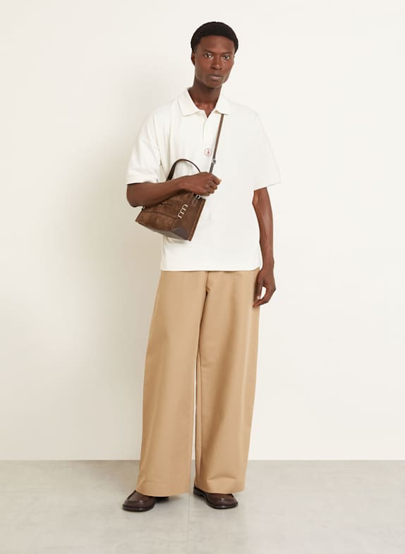 JW ANDERSON Piqué poloshirt ECRU
