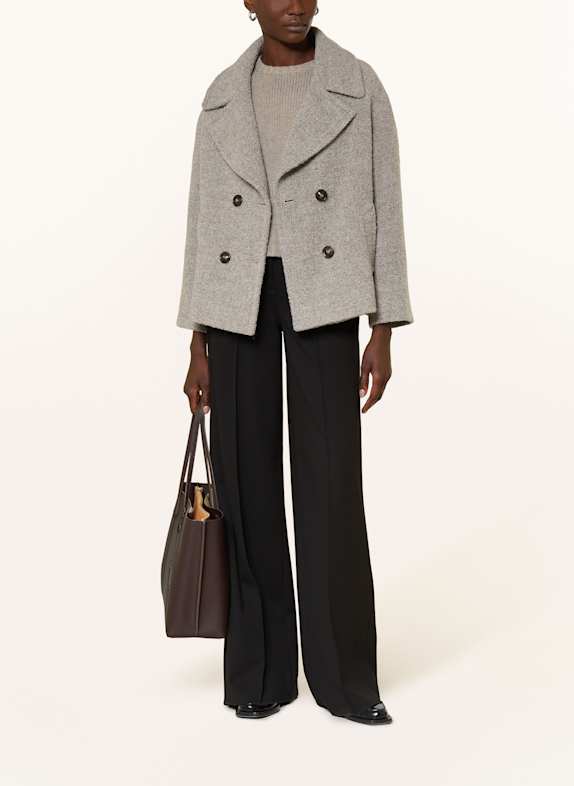 ICONS CINZIA ROCCA Bouclé-Jacke GRAU