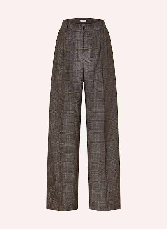 darling harbour Wide leg trousers BROWN/ BLACK/ BLUE
