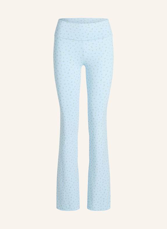 SKIMS Lounge-Hose COTTON JERSEY POWDER BLUE MICRO FLORAL POWDER BLUE MICRO FL