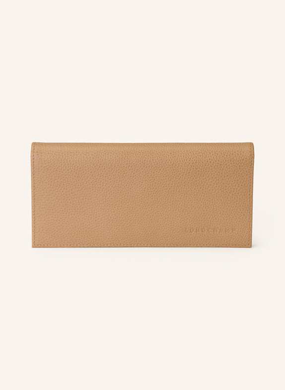 LONGCHAMP Geldbörse FOULONNE LONG CONTINENTAL WALLET HELLBRAUN