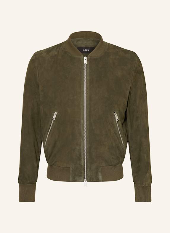 ARMA Lederblouson DIDIER DUNKELGRÜN