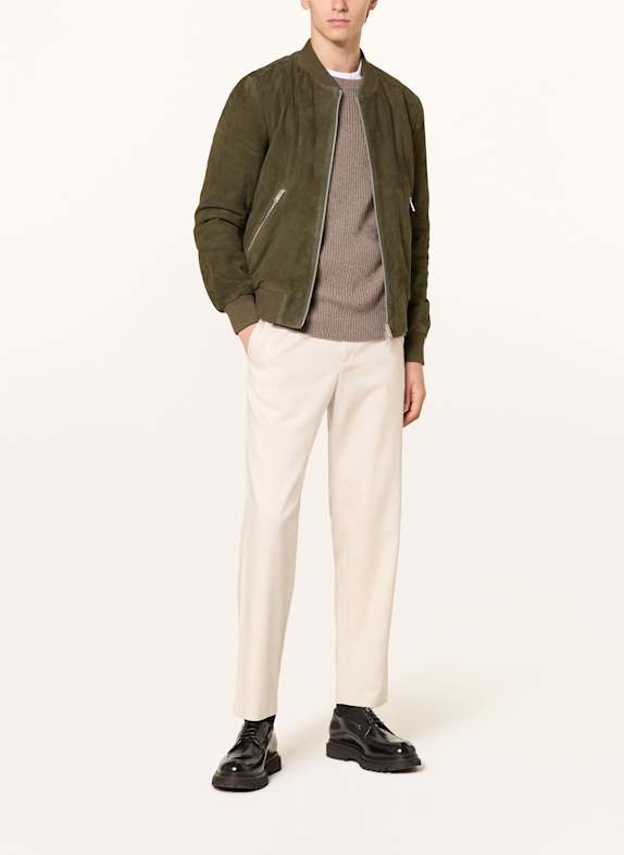 ARMA Leren blouson DIDIER DONKERGROEN