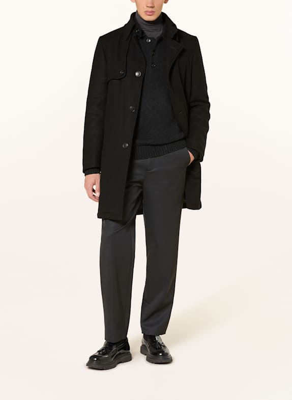 DRYKORN Wollmantel SKOPJE_C SCHWARZ