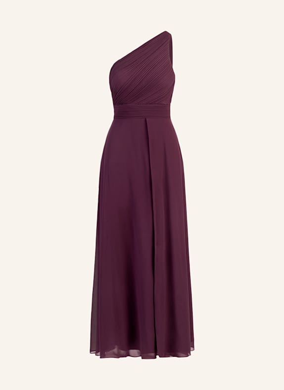 APART One-Shoulder-Kleid mit Plissees DUNKELLILA