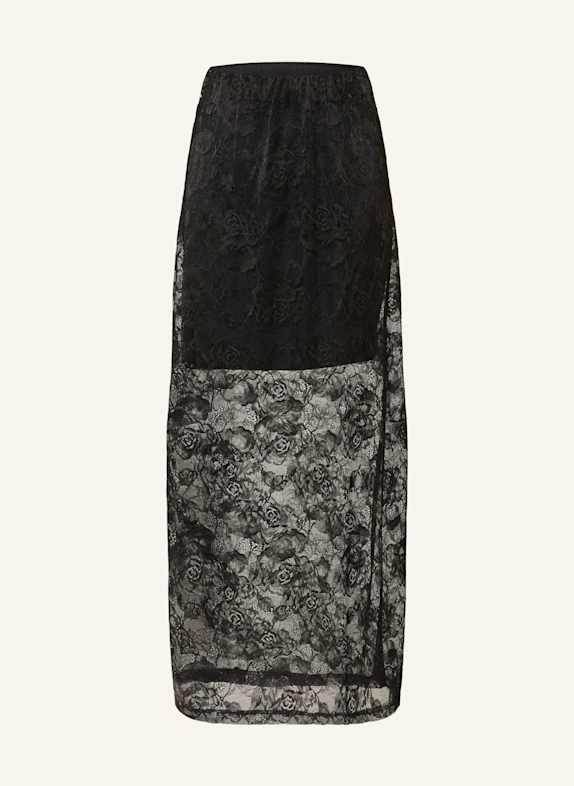 GESTUZ Spitzenrock GZLEALA SCHWARZ