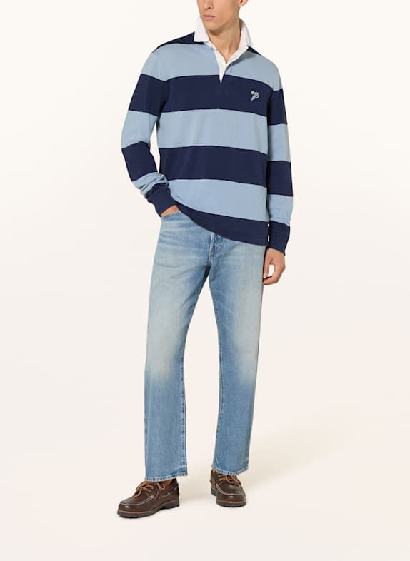 POLO RALPH LAUREN rugbyshirt DONKERBLAUW / LICHTBLAUW