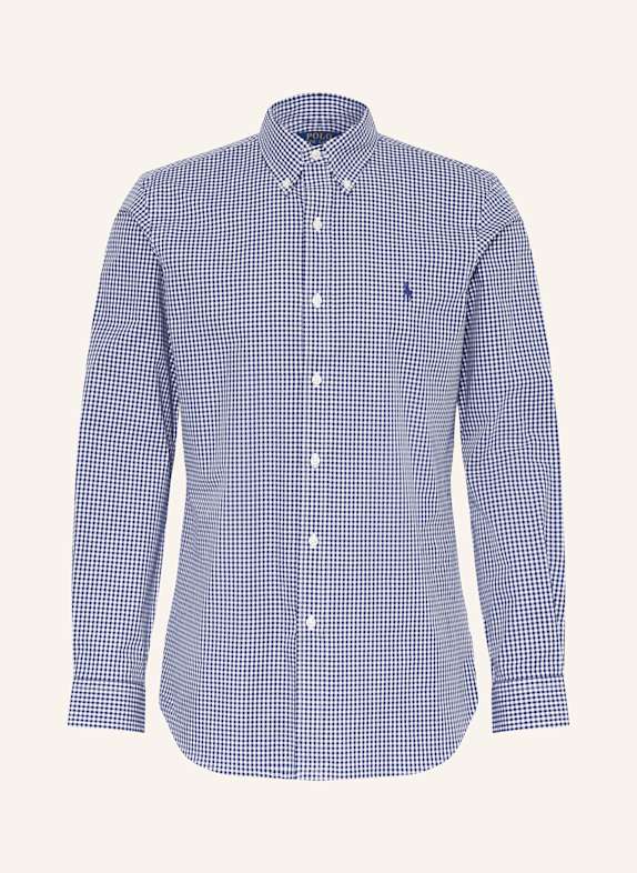 POLO RALPH LAUREN Hemd Custom Fit DUNKELBLAU/ WEISS