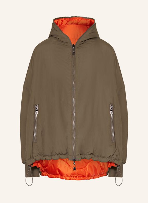 No.1 Como Jacke CHERRY zum Wenden TAUPE