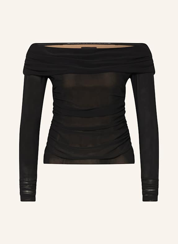 COPENHAGEN MUSE Off-shoulder blouse CMMAJSE BLACK