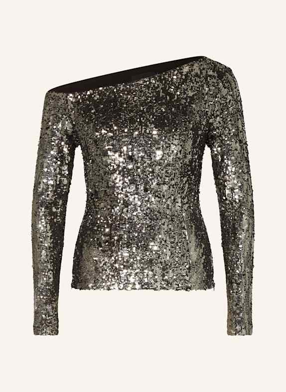 COPENHAGEN MUSE Lace long sleeve shirt CMLEA SILVER