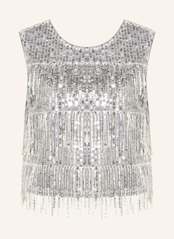 COPENHAGEN MUSE Top CMSEQUOIA with sequins SILVER