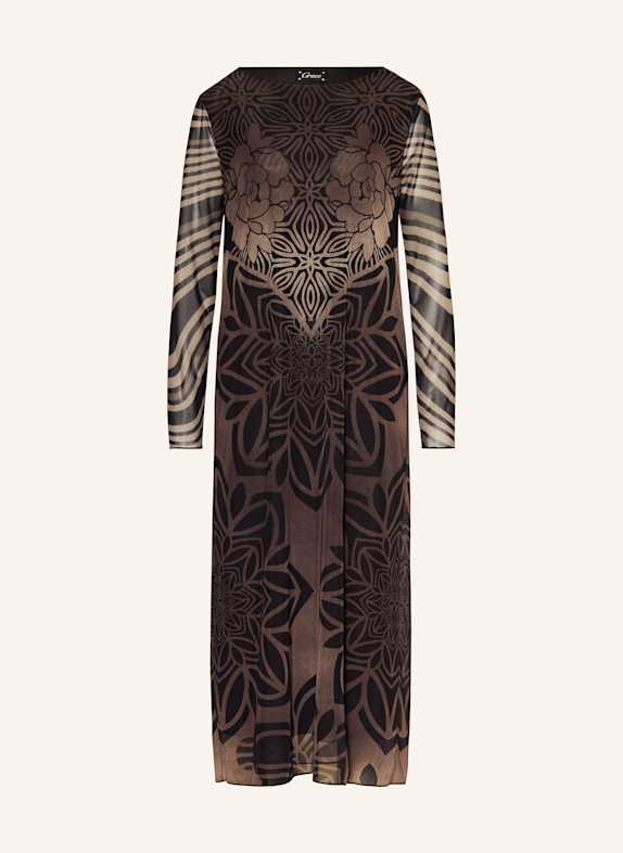 Grace Mesh-Kleid TAUPE / SCHWARZ