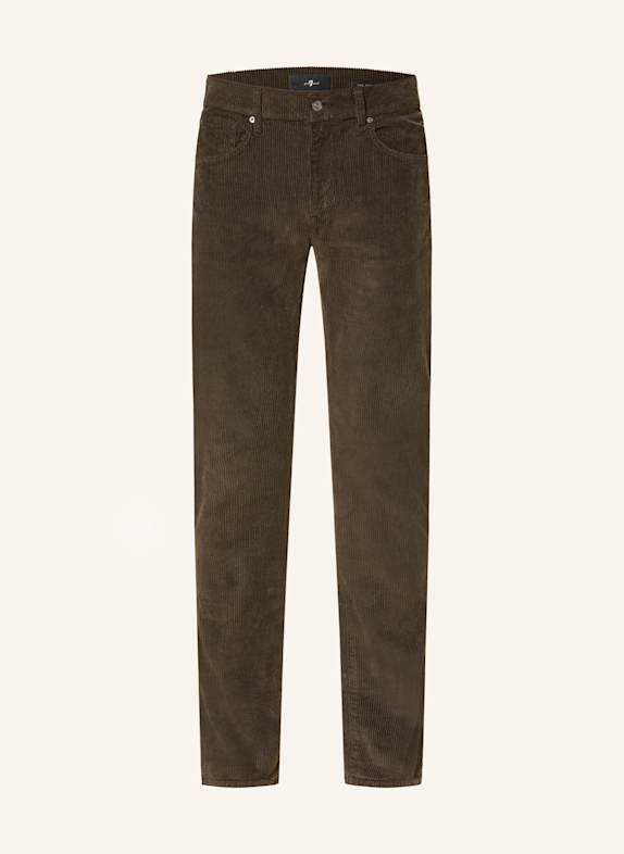 7 for all mankind Cordhose THE STRAIGHT Regular Fit KHAKI