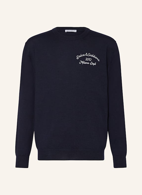 DOLCE & GABBANA Svetr TMAVĚ MODRÁ