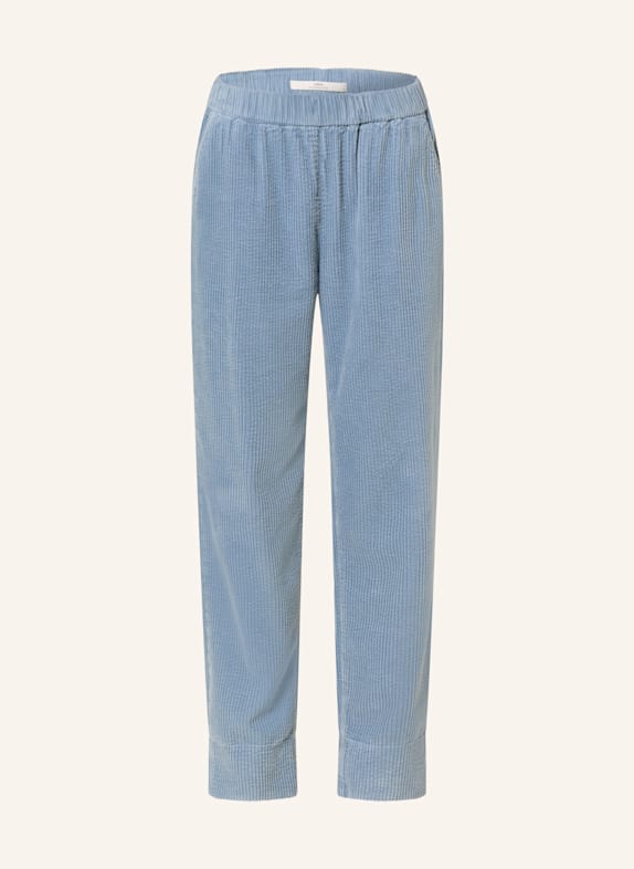 LANIUS Corduroy trousers BLUE GRAY