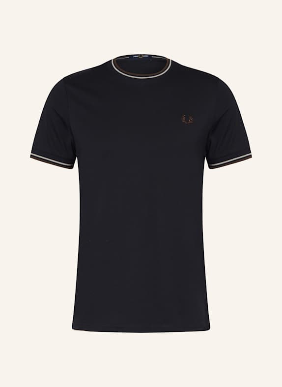 FRED PERRY T-Shirt DUNKELBLAU