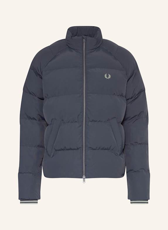 FRED PERRY Quilted jacket DARK BLUE
