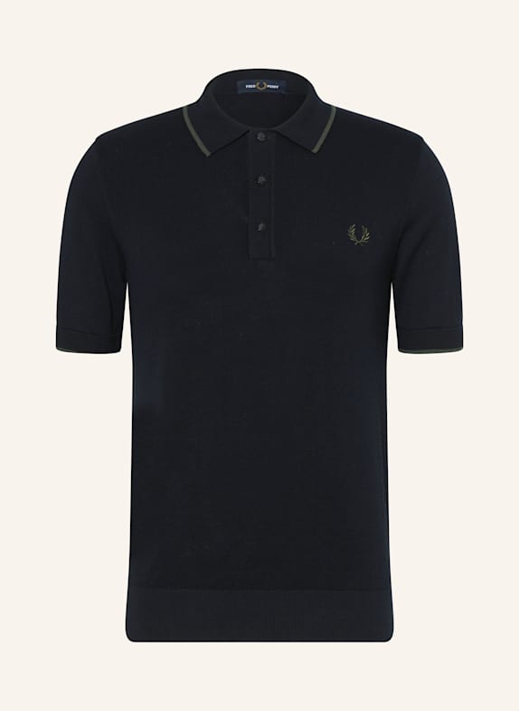 FRED PERRY Piqué-Poloshirt DUNKELBLAU