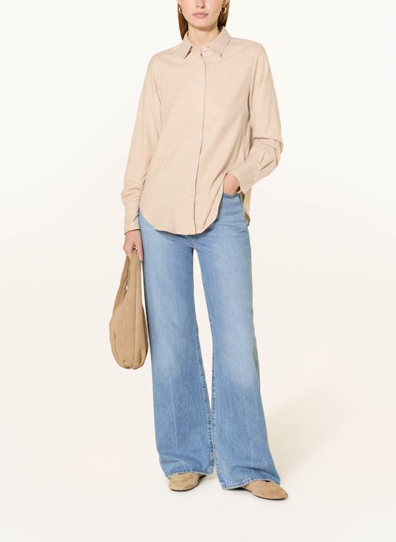 rossana diva Overhemdblouse van flanel CRÈME