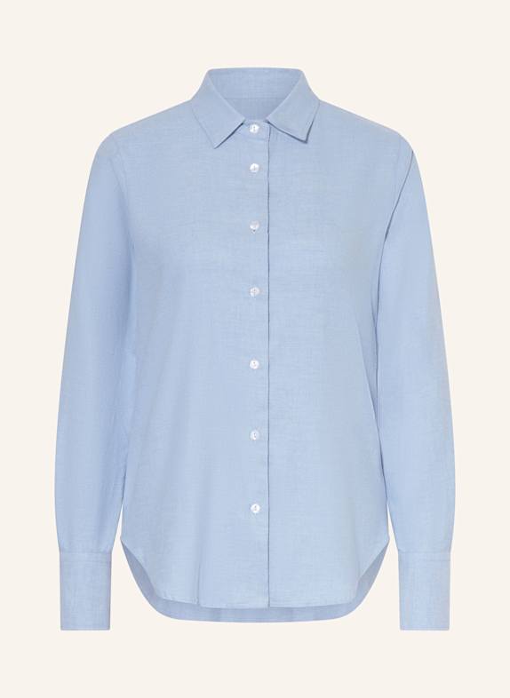 rossana diva Hemdbluse aus Flanell HELLBLAU