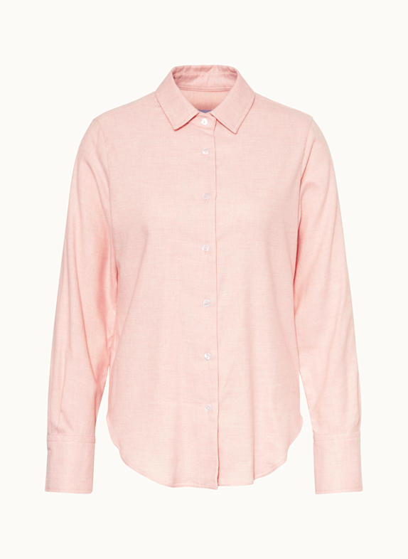 rossana diva Koszula z flaneli JASNORÓŻOWY