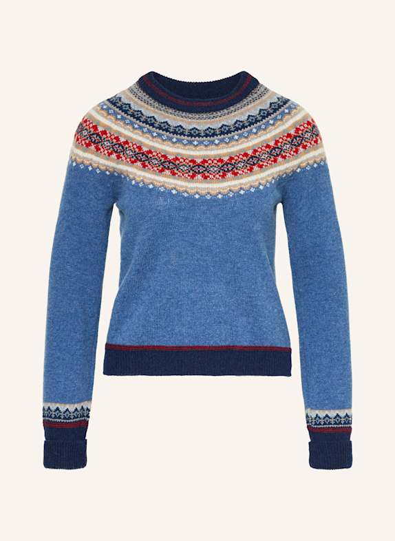 ERIBÉ Pullover ALPINE BLAU/ ROT/ DUNKELBLAU
