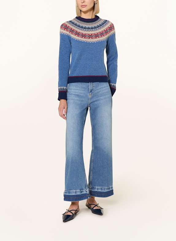 ERIBÉ Trui ALPINE BLAUW / ROOD / DONKERBLAUW