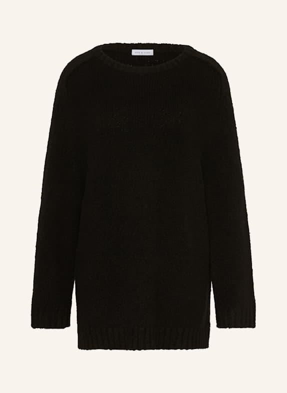 MRS & HUGS Sweater made of merino wool BLACK