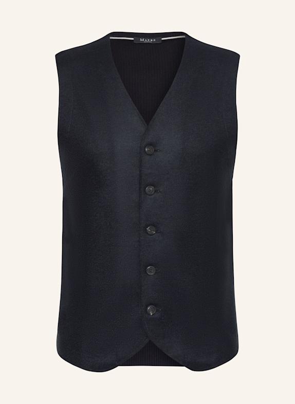 MAERZ MUENCHEN Knit vest in mixed materials DARK BLUE