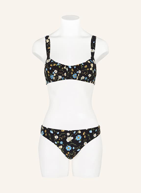 SEAFOLLY Bralette-bikinitop MODERN ROMANCE ZWART / LICHTGROEN / LICHTBLAUW