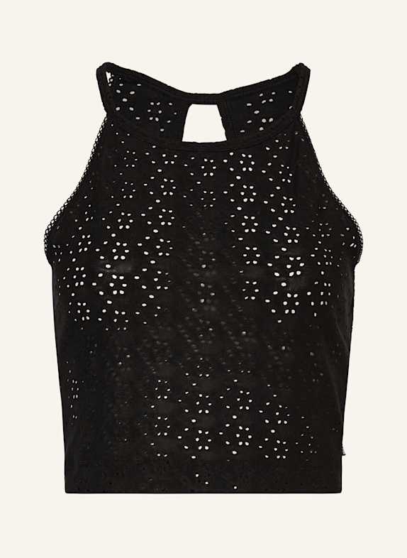 like it! Cropped-Top SCHWARZ