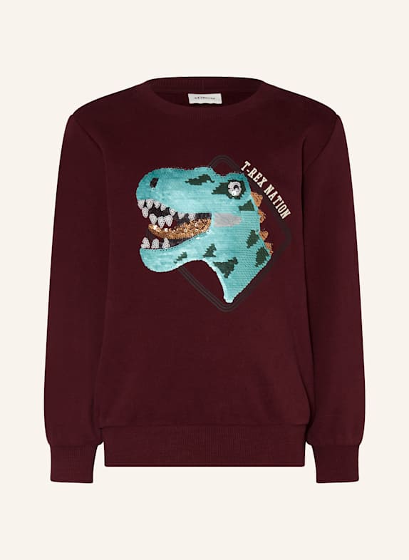 s.Oliver RED Mikina TMAVĚ ČERVENÁ