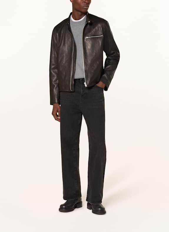 BELSTAFF Lederjacke TRACK RACER SCHWARZ