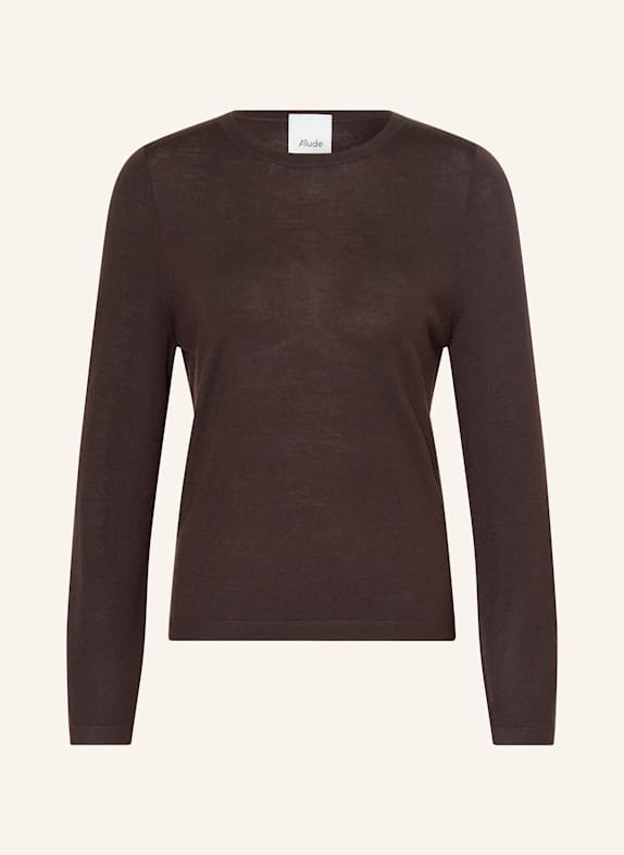 ALLUDE Pullover DUNKELBRAUN