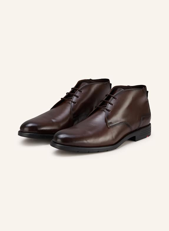 LLOYD Buty sznurowane EEZY 325 CIEMNOBRĄZOWY