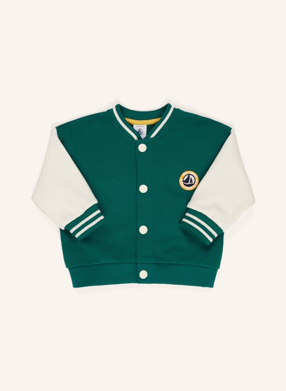 PETIT BATEAU College-Jacke PETROL/ WEISS