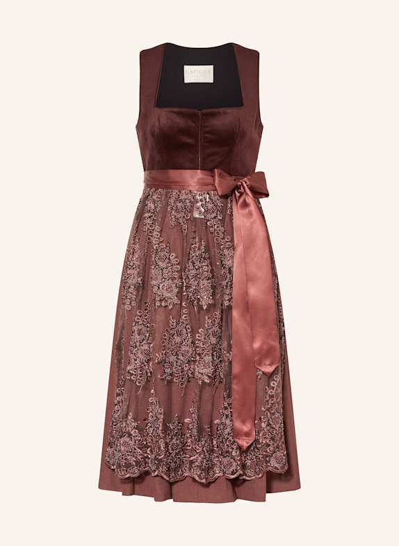 KRÜGER Dirndl HEMKE ROUGE FONCÉ
