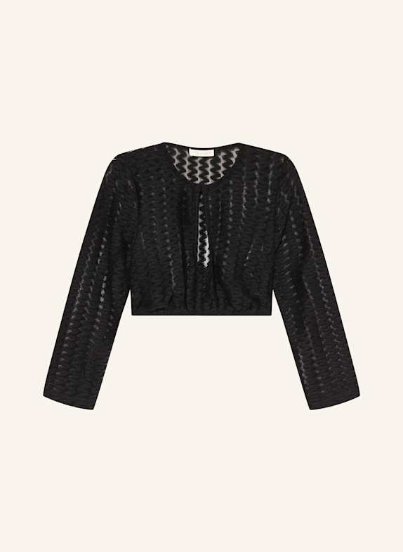 KRÜGER Dirndlbluse ERIJA mit 3/4-Arm SCHWARZ